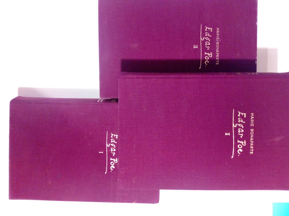 Marie Bonaparte Edgar Poe Eine Psychoanalytische Studie 1934 γερμανικά τόμοι τρεις πανόδετο